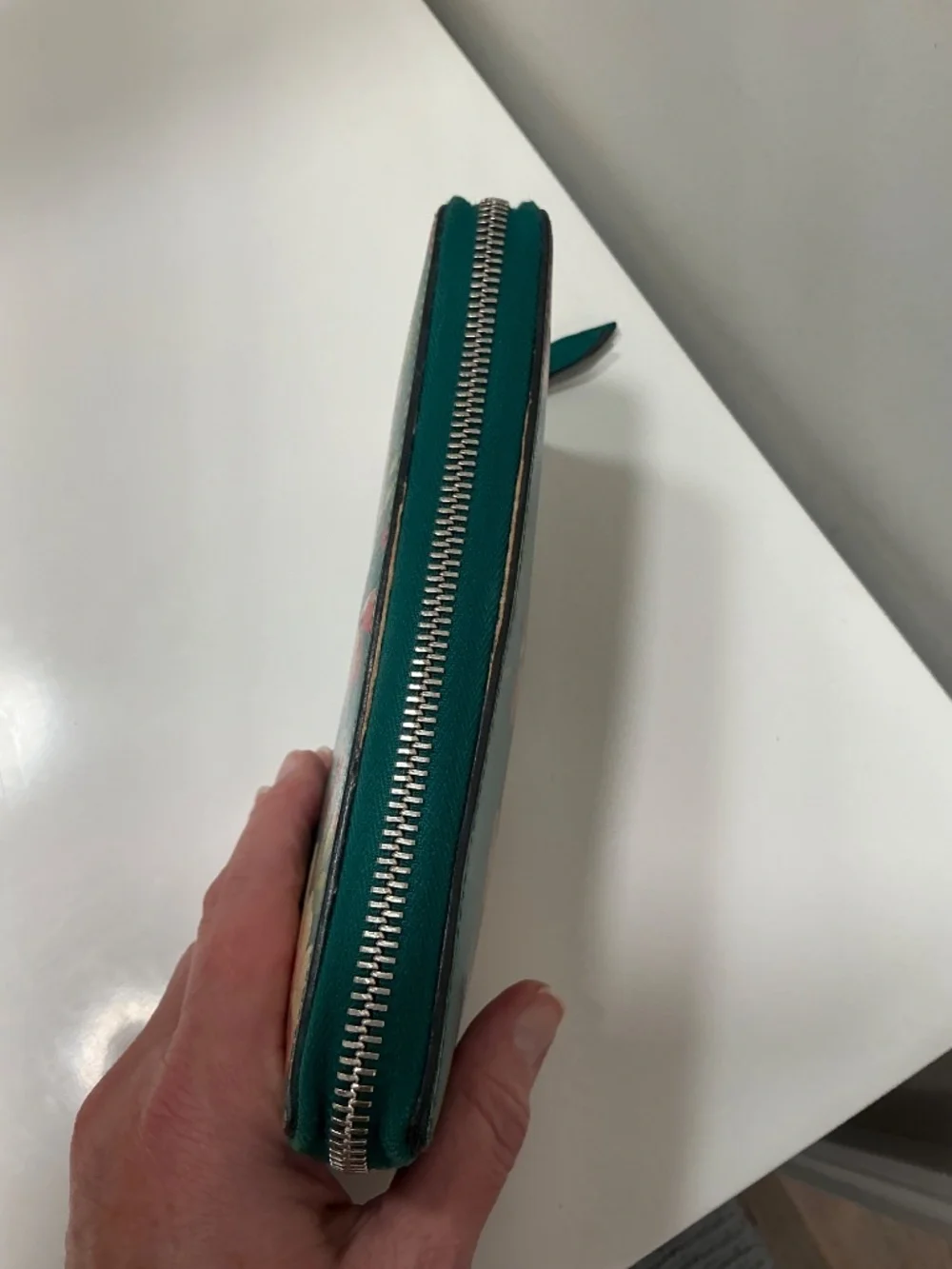 Gucci blooms green leather zippy wallet - Picture 6 of 11